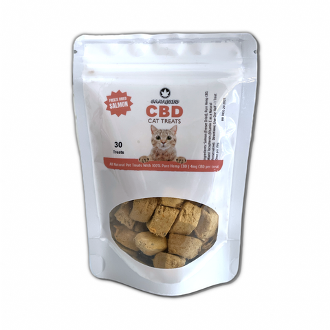 Hemp CBD Cat Treats – Salmon – 4mg per Treat – 30pcs